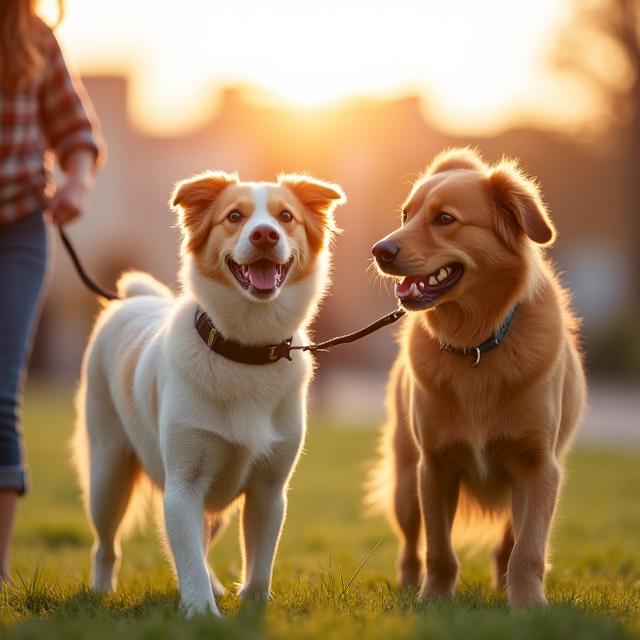 Happy dog and owner after successful training session in Brighton